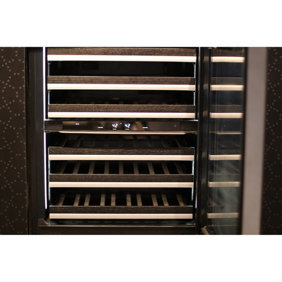JennAir 24 Inch Built-In Dual Zone Wine Cooler with 45 Bottle Capacity - JUWFL242HM