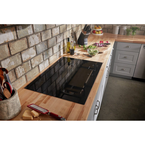 KitchenAid 30 Inch Electric Cooktop with 5 Elements - KCES950KBL