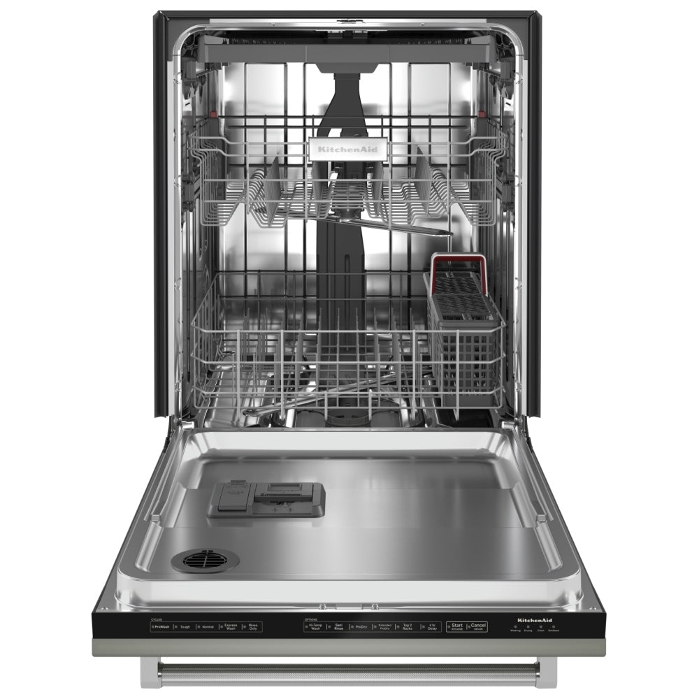 KitchenAid 24 Inch Built-In Dishwasher, 39 dB, Black - KDTE304LPA