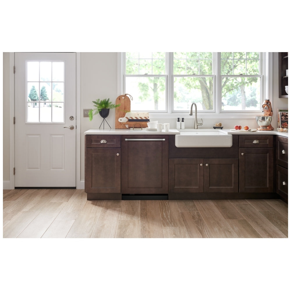 KitchenAid 24 Inch Built-In Dishwasher, 39 dB, Black - KDTE304LPA