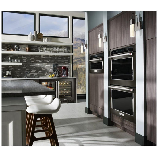 KitchenAid 30 Inch Built-In Convection Microwave Speed Oven - KMBP100EBS