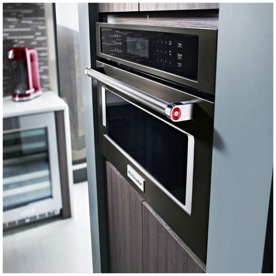KitchenAid 30 Inch Built-In Convection Microwave Speed Oven - KMBP100EBS