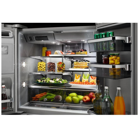 KitchenAid 36 Inch Multi-Door French Door Refrigerator, 25.8 cu. ft., Stainless Steel - KRMF706ESS