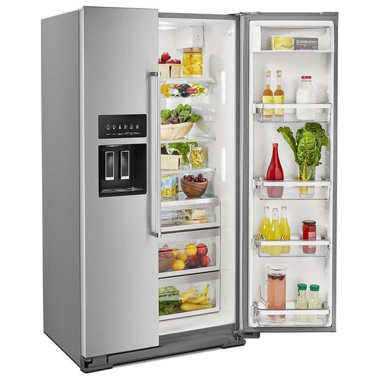 KitchenAid 36 Inch Counter-Depth Side-by-Side Refrigerator, 19.9 cu. ft. - KRSC700HPS
