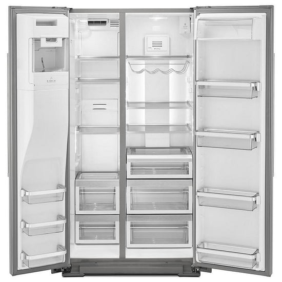 KitchenAid 36 Inch Counter-Depth Side-by-Side Refrigerator, 19.9 cu. ft. - KRSC700HPS