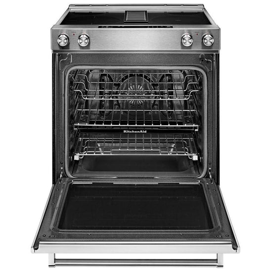 KitchenAid 30 Inch Slide-In Electric Range with Downdraft - KSEG950ESS