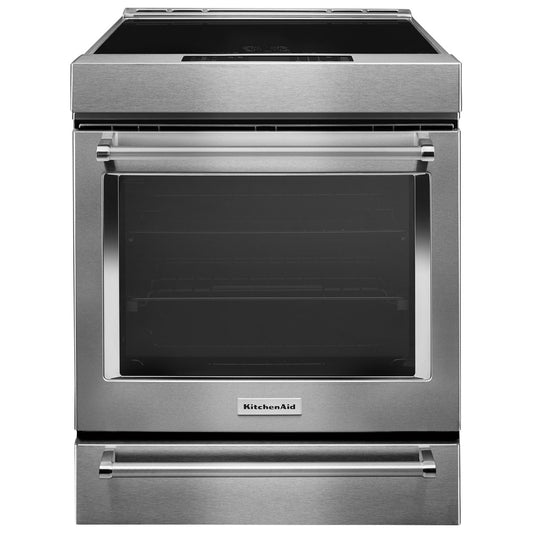 KitchenAid 30 Inch Slide-In Induction Range, Stainless Steel - KSIS730PSS