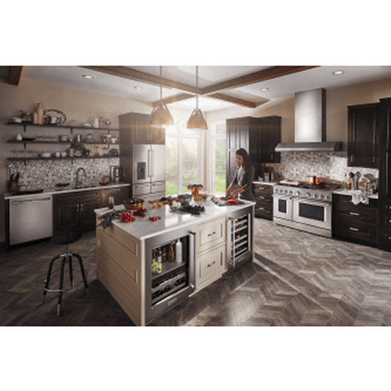 KitchenAid 24 Inch Beverage Center with Glass Door and Metal-Front Racks - KUBL314KSS (Ships in 7-10 Days)