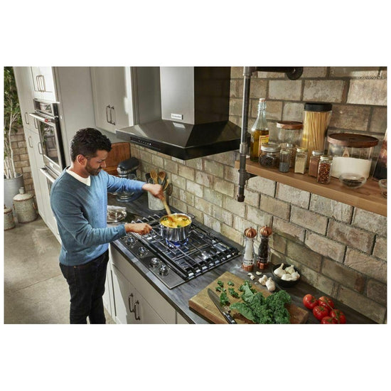 KitchenAid 36 Inch Wall-Mount Range Hood - KVWB606HBS