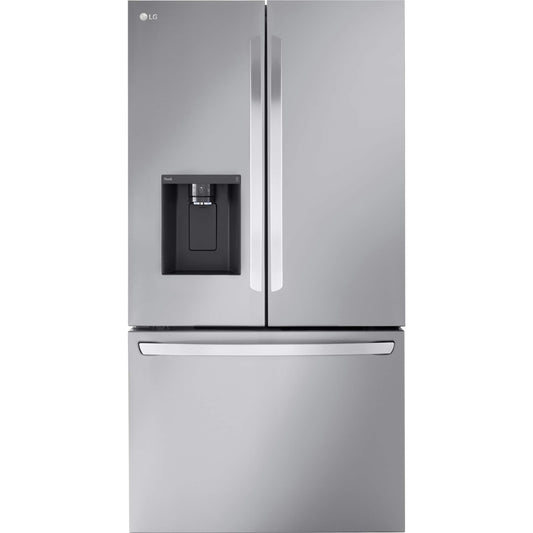LG 36 Inch Counter-Depth French Door Refrigerator, 25.5 Cu. Ft., Stainless Steel - LCFC26XSS
