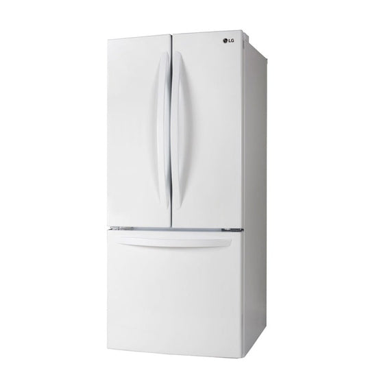 LG 30 Inch French Door Refrigerator with 22 cu. ft. Capacity, White - LRFNS2200W