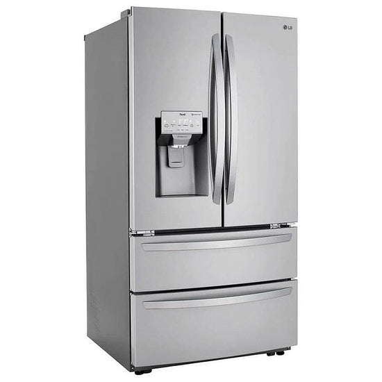 LG 36 Inch 4-Door French Door Refrigerator, 27.8 cu. ft., PrintProof Stainless - LRMXS2806S