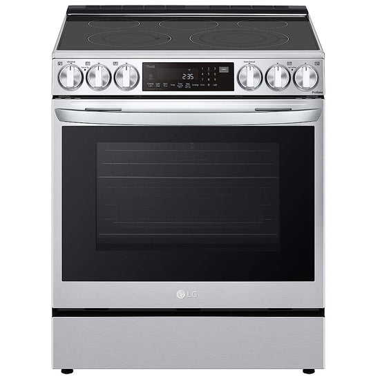 LG 30 Inch Slide-In Electric Range with 6.3 cu ft Convection, PrintProof SS - LSEL6335F