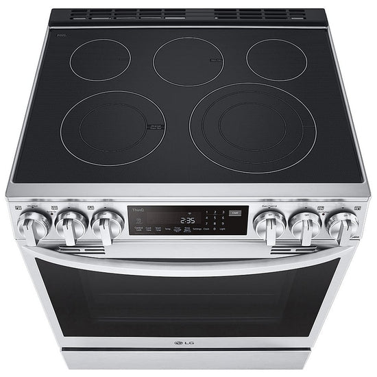 LG 30 Inch Slide-In Electric Range with 6.3 cu ft Convection, PrintProof SS - LSEL6335F