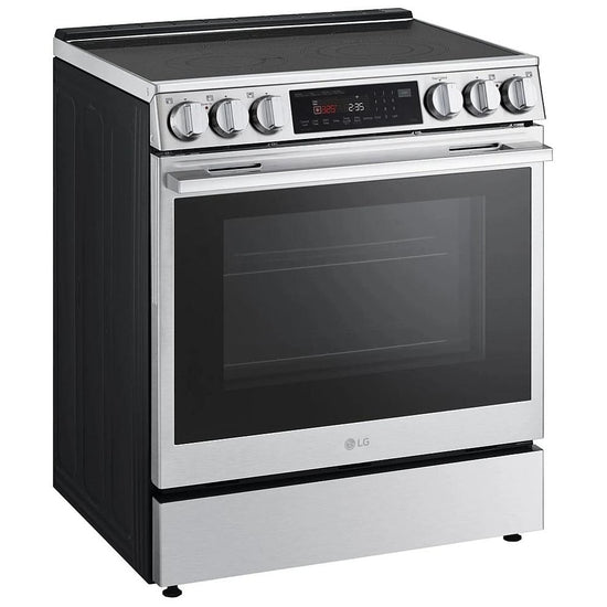 LG 30 Inch Slide-In Electric Range with 6.3 cu. ft. Capacity, PrintProof Stainless Steel - LSEL6335XE