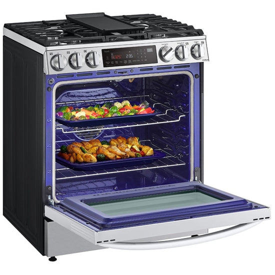 LG Slide-In Gas Range with ProBake Convection, 30 Inch - LSGL6335F