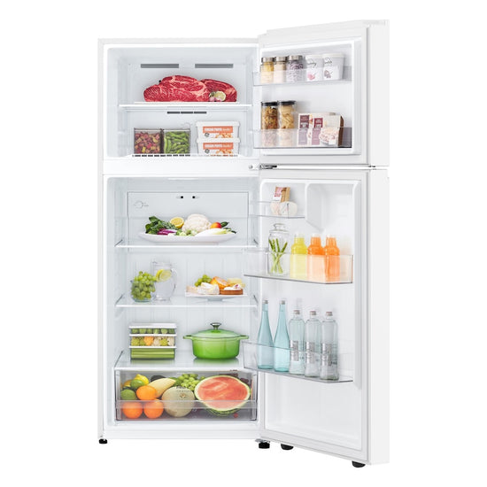 LG 28 Inch Top Freezer Refrigerator, 18 cu. ft., White - LT18S2100W