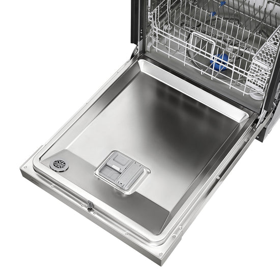 Midea 24 Inch Built-In Dishwasher with Hybrid Stainless Steel Tub, Stainless Steel - MDF24P1BST