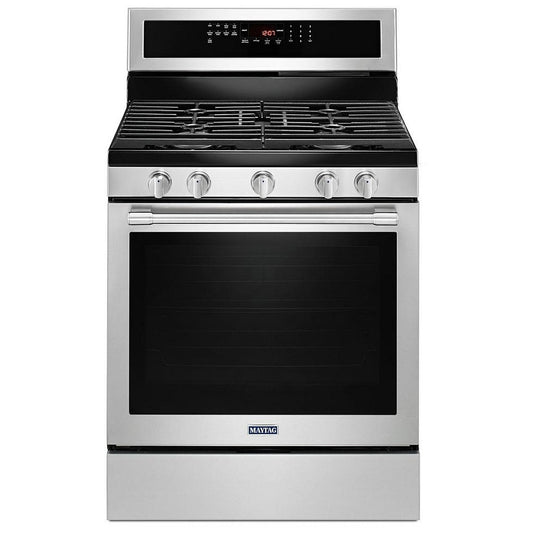 Maytag 30 Inch Freestanding Gas Range, Fingerprint Resistant Stainless - MGR8800FZ