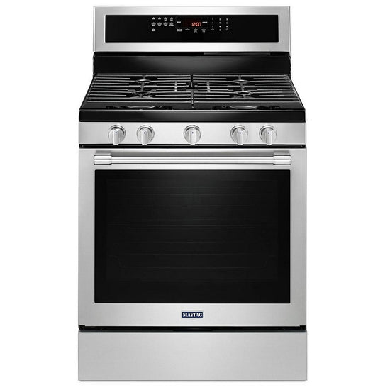 Maytag 30 Inch Freestanding Gas Range, Fingerprint Resistant Stainless - MGR8800FZ