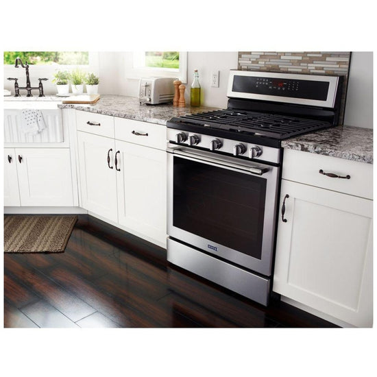 Maytag 30 Inch Freestanding Gas Range, Fingerprint Resistant Stainless - MGR8800FZ