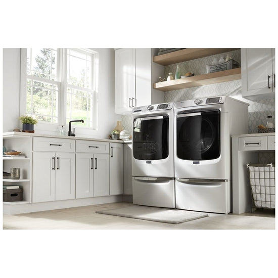 Maytag 27 Inch Front Load Smart Washer with 5.0 cu.ft. Capacity, White - MHW8630HW
