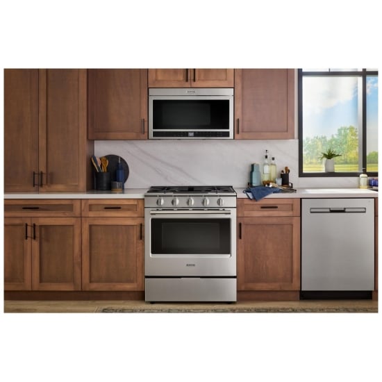 Maytag 30-Inch Slide-In Gas Range with 5.0 Cu. Ft. Capacity - MSGS7030SZ