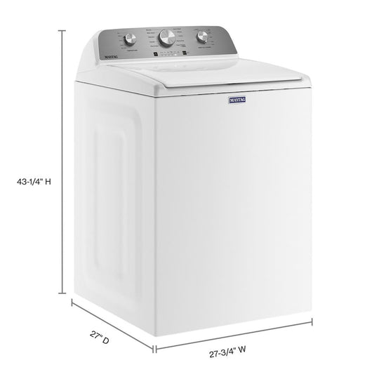 Maytag 4.5 cu. ft. Top Load Washer, White - MVW4505MW