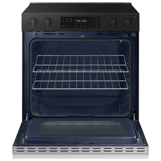 Samsung 30 Inch Slide-In Electric Range, 6.3 cu. ft., Stainless Steel - NSE6DG8100SRAC