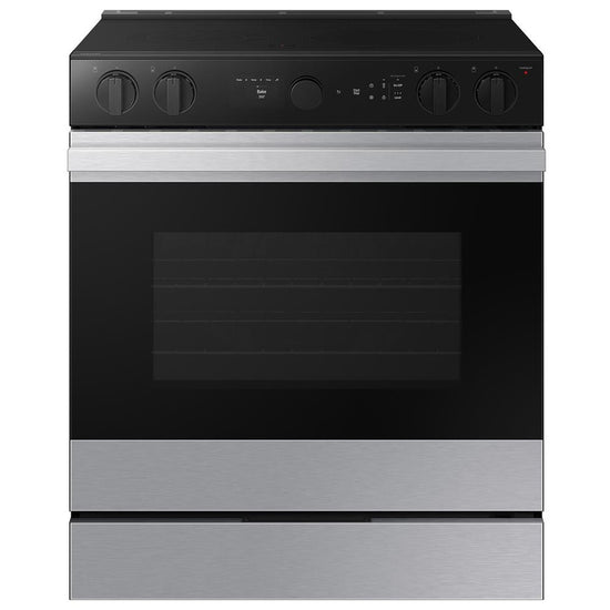 Samsung BESPOKE 30 Inch Slide-In Electric Range with True Convection & Air Fry - NSE6DG8500SR