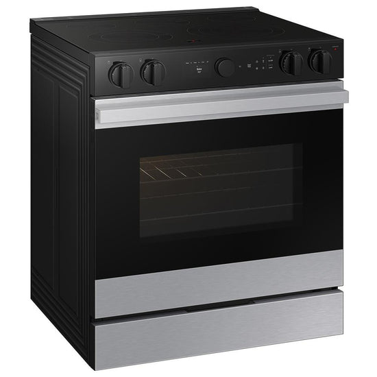 Samsung BESPOKE 30 Inch Slide-In Electric Range with True Convection & Air Fry - NSE6DG8500SR