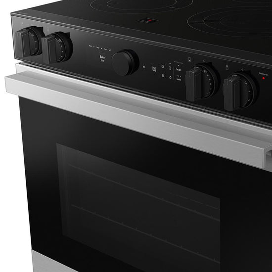 Samsung BESPOKE 30 Inch Slide-In Electric Range with True Convection & Air Fry - NSE6DG8500SR