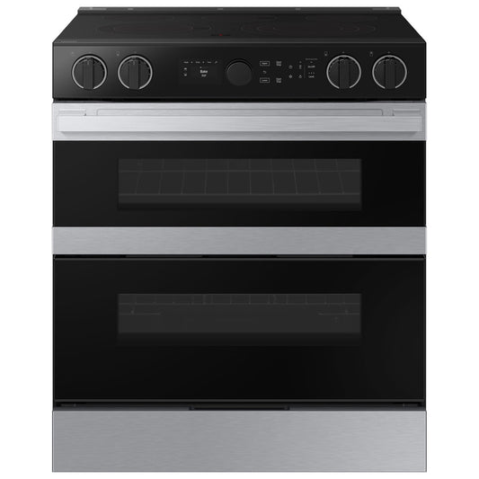 Samsung 30 Inch Double Oven Slide-In Electric Air Fry Range - NSE6DG8550SRAC