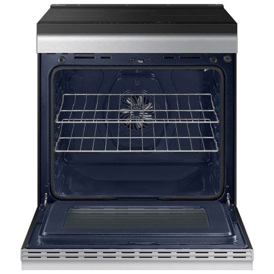 Samsung 30 Inch Induction Slide-In Electric Range with 6.3 cu. ft. Oven - NSI6DG9500SRAC
