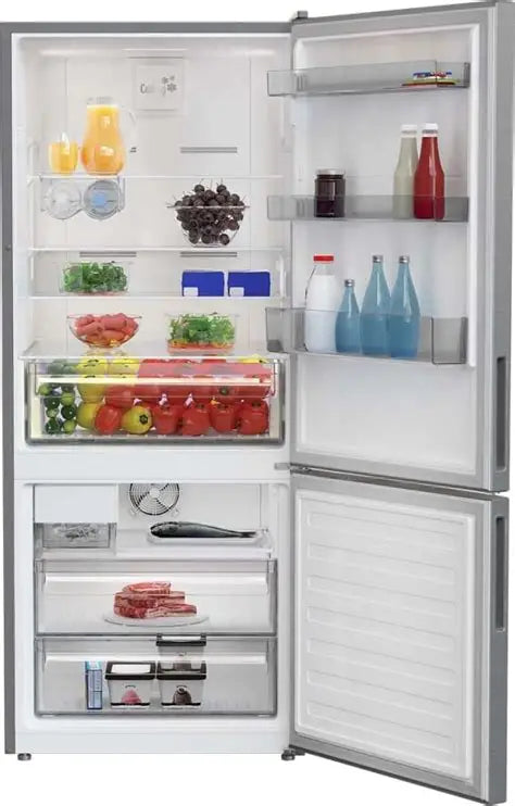 Blomberg 28 Inch Bottom Freezer Refrigerator, Counter Depth, Stainless Steel - BRFB1542SS