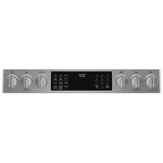 GE 30 Inch Slide-In Gas Range with True European Convection, Air Fry - PCGS930YPFS