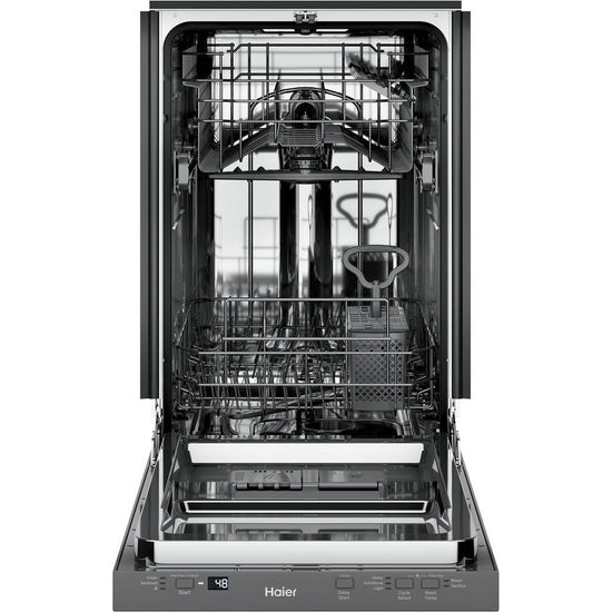 Haier 18 Inch Top Control Built-In Dishwasher, Stainless Steel - QDT125SSLSS