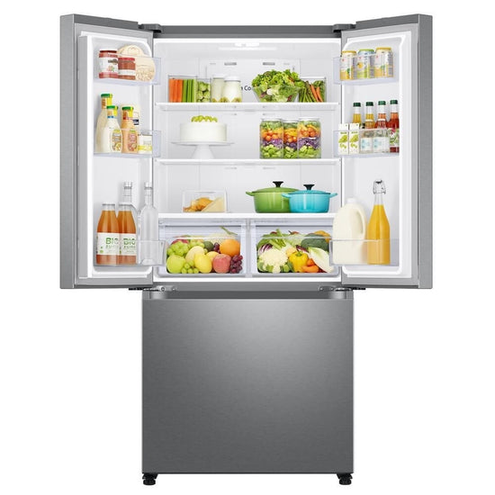 Samsung 17.5 cu. ft. Counter-Depth 3-Door French Door Refrigerator, Stainless Steel - RF18A5101SR