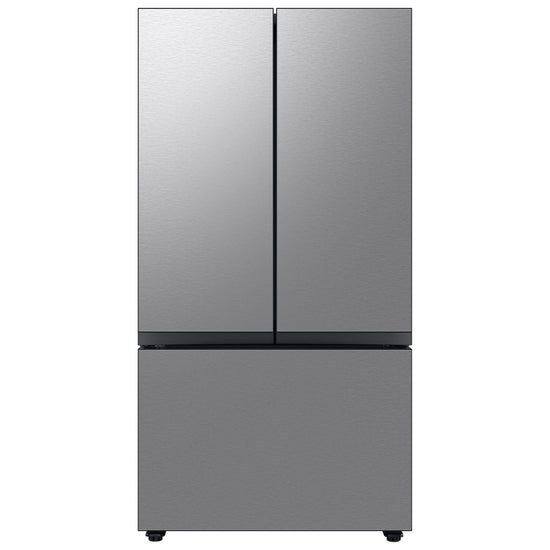 Samsung Bespoke 36 Inch Counter-Depth French Door Refrigerator, Stainless Steel - RF24BB6200QLAA