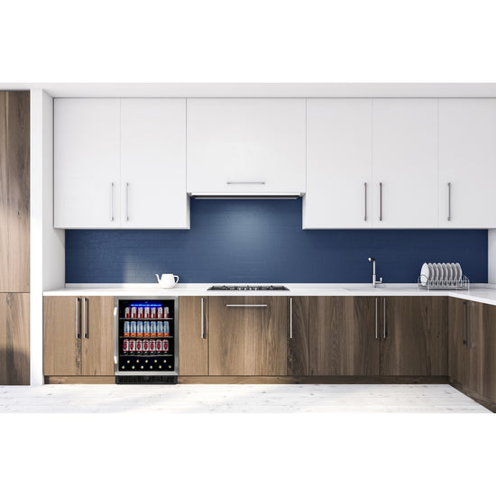 Silhouette 24 Inch Under-Counter Beverage Center - SBC057D1BSS-RF