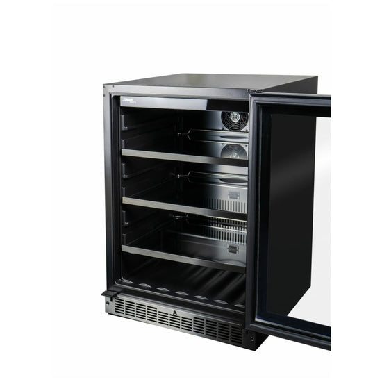 Danby 5.6 CF Beverage Cooler Black Stainless Steel - SSBC056D3B-RF