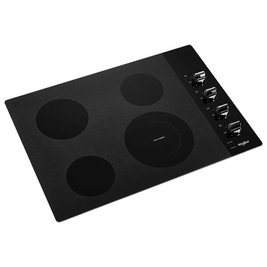 Whirlpool 30 Inch Electric Cooktop, Black - WCE55US0HB