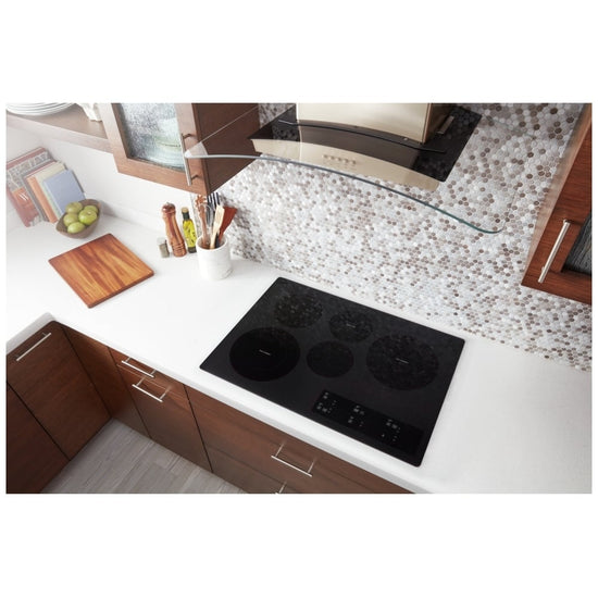 Whirlpool 30 Inch Electric Ceramic Glass Cooktop with 5 Elements, Black - WCE97US0KB