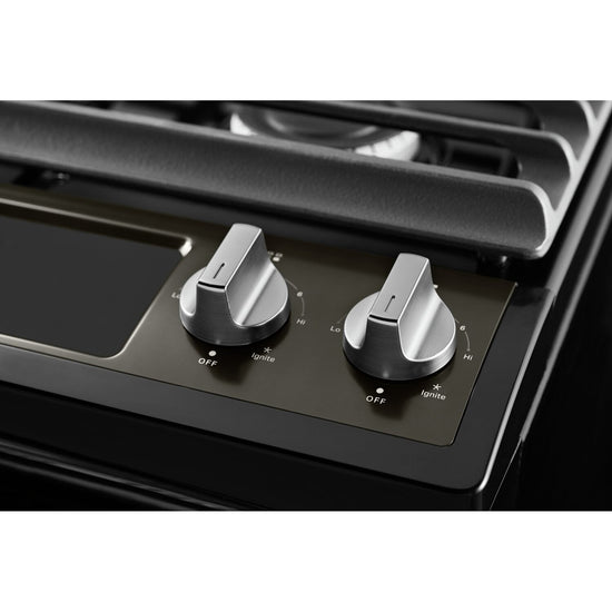 Whirlpool 30 Inch Gas Range, Black Stainless - WEG515S0LV