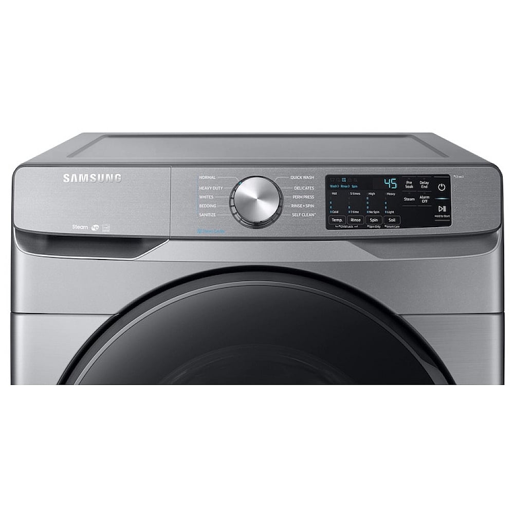 Samsung 5.2 cu ft. Platinum Front Load Washer with Steam Option - WF45R6100AP/US