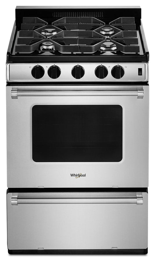Whirlpool 24 Inch Freestanding Gas Range with 3.0 cu. ft. Capacity - WFG500M4HS