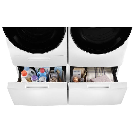 Whirlpool 15.5 in White Laundry Pedestal with Storage Drawer - WFP2715HW