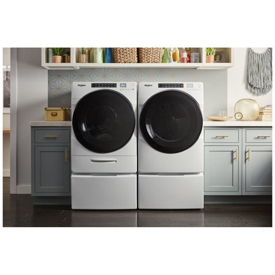 Whirlpool 15.5 in White Laundry Pedestal with Storage Drawer - WFP2715HW