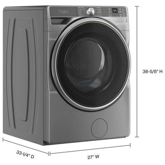 Whirlpool 5.0 cu. ft. Front Load Washer, Radiant Silver - WFW6720RR