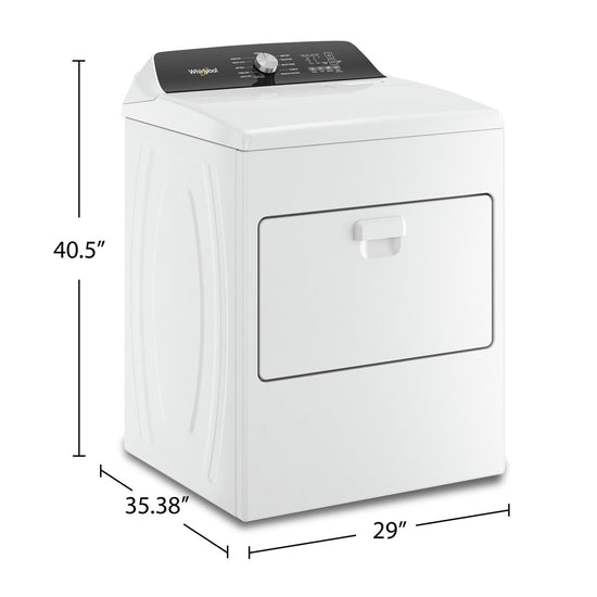 Whirlpool 7 Cu. Ft. Gas Dryer, White - WGD5010LW